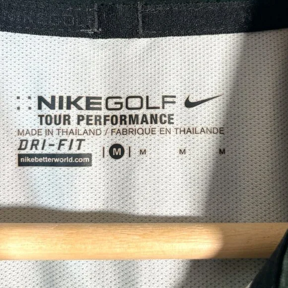 NIKE GOLF Major Moment Polo Shirt Men's MEDIUM Green Gray - Picture 3 of 7